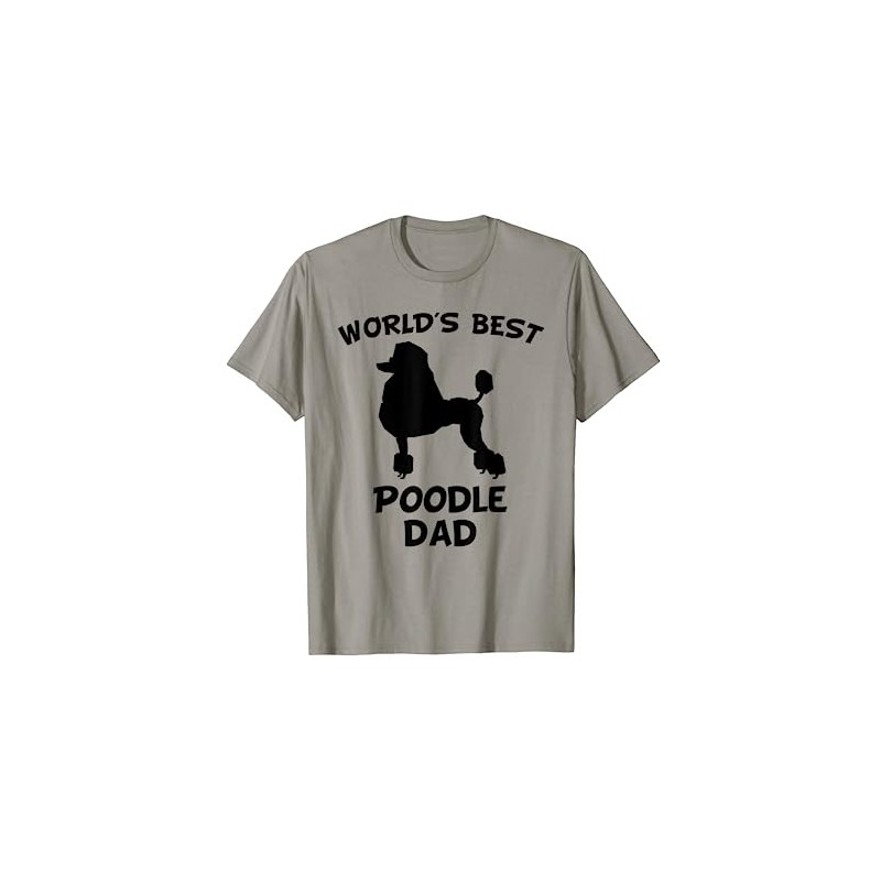 World's Best Poodle Dad Dog Owner T-Shirt