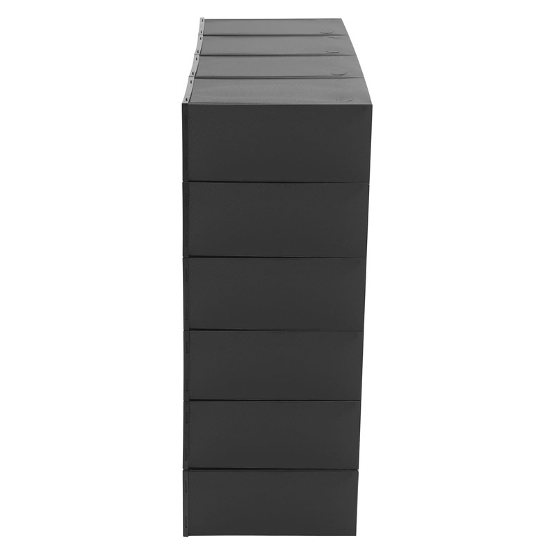 GDAE10 24-Pack Plastic Stackable Shoe Box Set,Space Saving Sneaker Containers