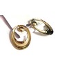 Clip on Earrings Gold Tone Clip Earrings Oval Hoop Earrings