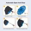 TechRise Umbrella Pocket Umbrella Storm Resistant Large -10 Ribs Windproof