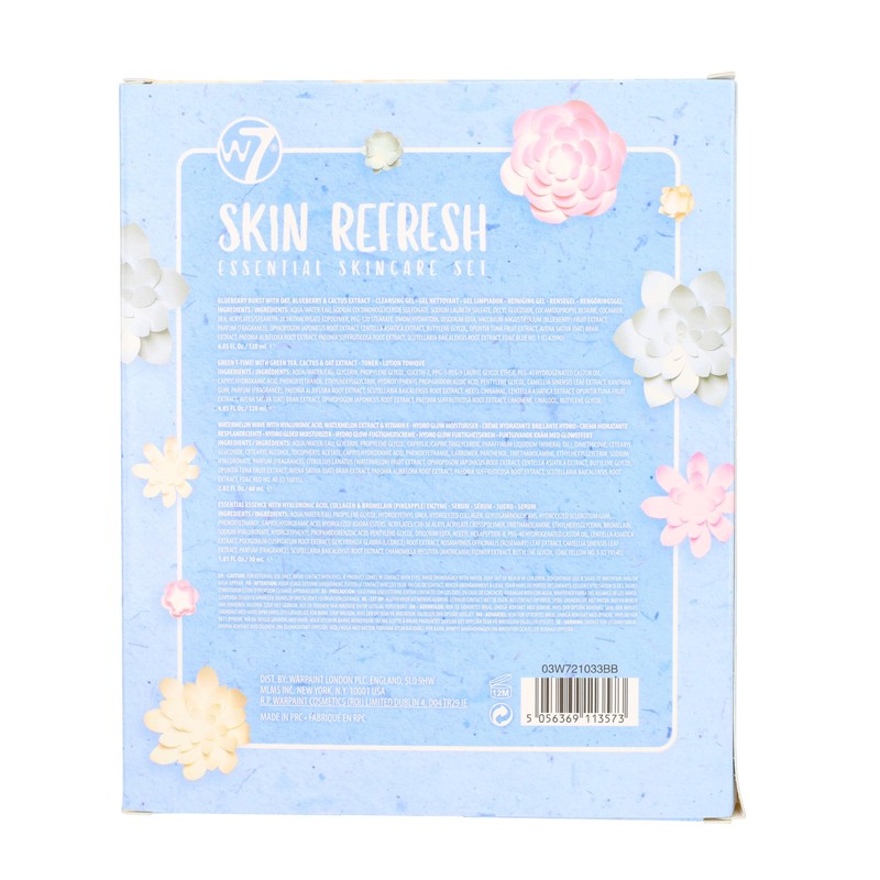 W7 Skin Refresh Essential Gift Set - 4 Step Daily