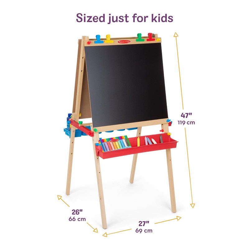 Melissa & Doug Deluxe Wooden Art Easel for Kids with