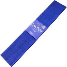 Crepe Paper 3 metre x 0.5 metre Colourfast Acid Free - Choose Colour (Dark Blue)