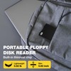 Floppy Disk Reader, External USB 2.0 & Type C Floppy