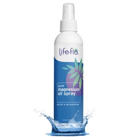 Life-Flo Pure Magnesium Oil for Feet and Body - 100% Pure Magnesium Spray from The Ancient Zechstein Seabed - Magnesium Oil Spray for Feet, Relaxing & Rejuvenating Muscles & Joints - 8 oz