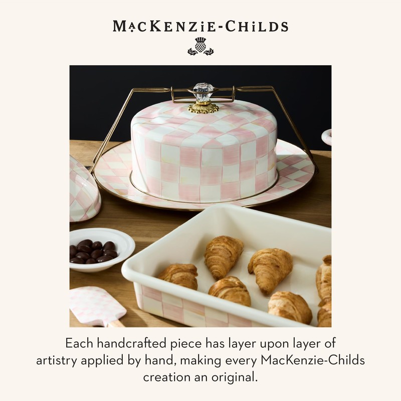 MACKENZIE-CHILDS Enamel Baking Pan for Oven, Rectangular Oven Pan, 9"