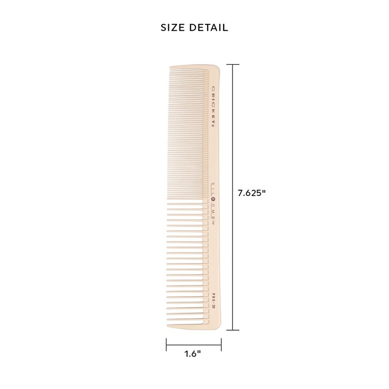 Cricket Silkomb Pro-30 Power Hair Cutting Comb - Silicone-Injected, Seamless
