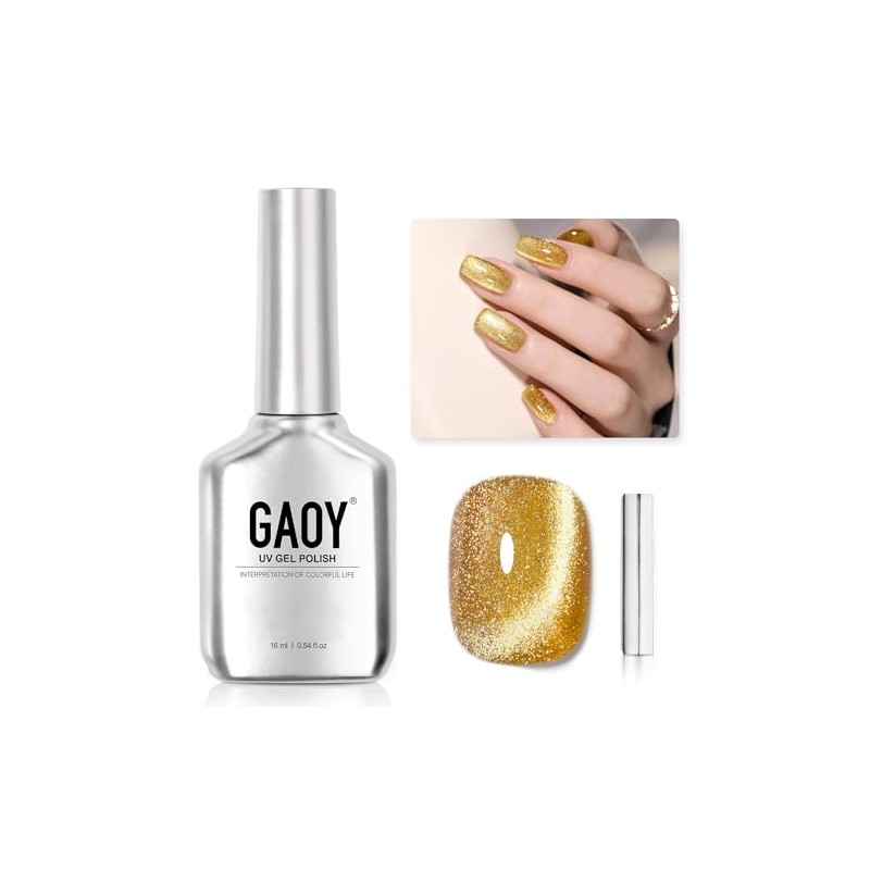 GAOY- Esmalte de uñas en gel con efecto ojo de