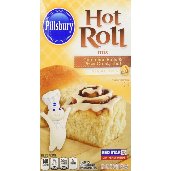 Pillsbury, Specialty Hot Roll Mix, 16oz Box (Pack of 2)