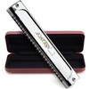 East top Tremolo Harmonica Key of Low D, 24 Holes