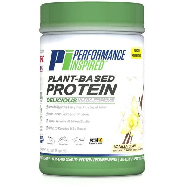 Performance Inspired Nutrition Plant-Based Protein, Vanilla Bean, 1.5 Lb - Style #: PPV