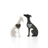 Handmade Mini Resin Whippet/Greyhound Figurines - Set of 2, Decorative