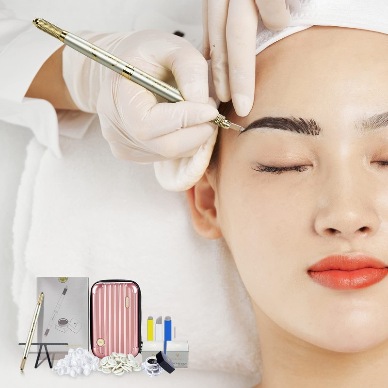 Microblading Set, Mokohoa Microblading Pen with Mapping Kit Microblading Pen