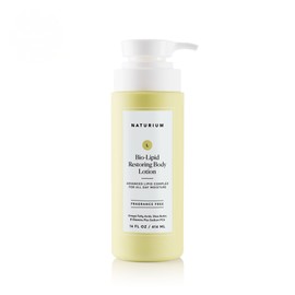 Naturium Bio-Lipid Restoring Moisturizing Body Lotion with Shea Butter, Fragrance Free, 14 oz