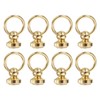 sourcing map 8Pcs Screw Round Head Rivet, 9.5mm Pull Ring
