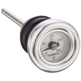 Daytona 62487 Oil Thermometer with Dip Stick for Motorcycles φ33 (3 Oil Level Grooves)