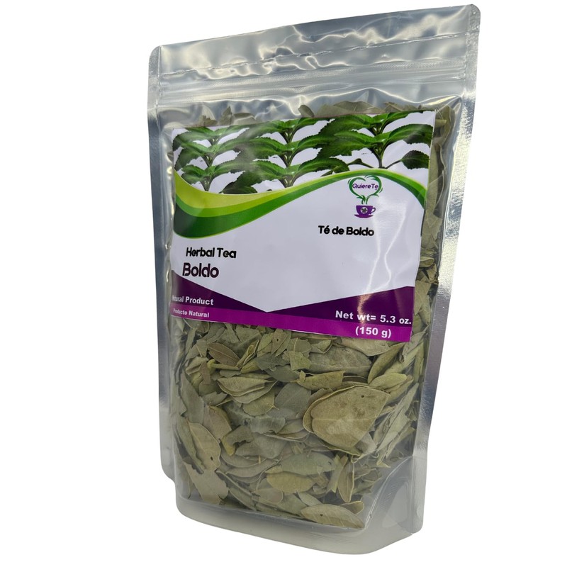 Té boldo Hojas de Boldo Deshidratadas, Quiere Te 150 Gramos