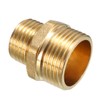 sourcing map Brass Pipe Fitting Reducing Hex Bushing 3/4 PT