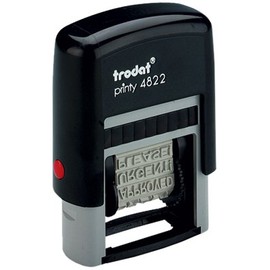 Trodat Printy 4822 Multi-word Band Stamp 12 words 4mm print Ref 74046