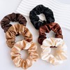 2 PCS Girl Scrunchie 100% Silk Hair Elastics Hair Elastics