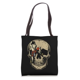 Mountain Climbing Skull Bouldering Mountaineering Climber Tote Bag