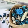 MAISONRINA Potpourri Bags,Blue Potpourri Bowl Filler,Ocean Scented Decorative Dried Flower,Coastal