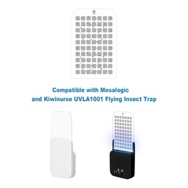 40 Pack Flying Insect Trap Refill Compatible with Mosalogic UVLA1001 UVA Fly Insect Trap, Replacement Sticky Glue Cards for Kiwinurse Plug-in Mosquito Killer Indoor