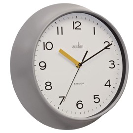 Acctim Rhea 22857 Non-Ticking/Sweep Wall Clock in Pigeon Grey