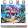 Monalivest 2D Digital Print 8x5.9ft Polyester Cartoon Hawaii House Backdrop