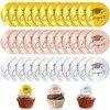 36 piezas de decoración para cupcakes de graduación de acrílico