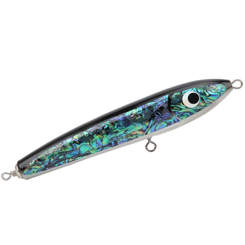 Fish Lure Abalone Shell Fishing Bait Wooden Crankbait for Tuna