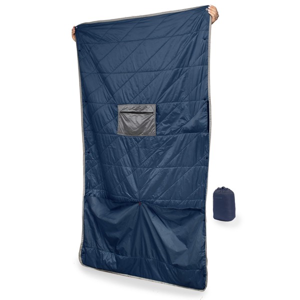 Gravel Portable Blanket, Gravel-PBLANKET-BLUE, Blue, Single