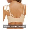 WOWENY Deep V Bras for Women No Underwire Smooth Wireless