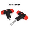 T Handle Wrench Fixed Torsion Chrome Vanadium Steel 1/4in Hex