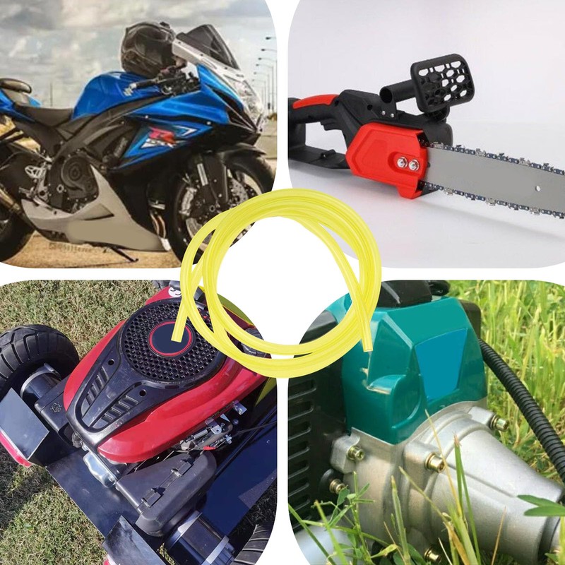 Fuel Hose, Petrol Hose, 4 Pieces 1M Transparent Fuel Hose,