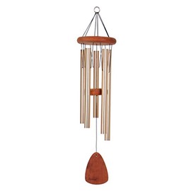 Festival 28-inch Redwood Wind Chime w/Customization in Bronze by Wind River for Patio, Backyard, Garden, and Outdoor décor. Made in The USA
