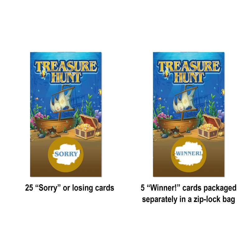 Treasure Hunt - Juego para rascar