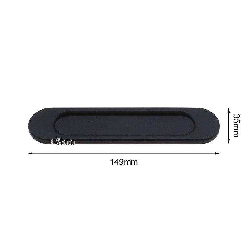 EMSea 2Pcs Oval Sliding Door Handles Replacement Sliding Barn Door