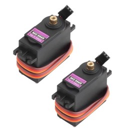 DiGiYes 2 Pack MG996R Servo Motor 180 Degree Metal Gear Servo Digital High Speed Torque for Smart Car Robot Boat RC Helicopter