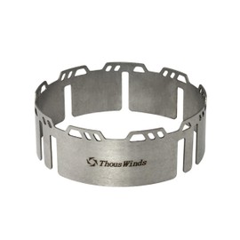 Thous Winds Camp Stove Windscreen, Stainless Steel Windshield Windproof Ring for Outdoor Camping Backpacking