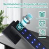 Fingerprint Door Lock,Smart Door Knob,Keyless Entry Door Lock with Handle,Biometric