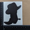 Cowboy Decal 4 Pack: Bucking Bronco Silhouette, Cowboy Hat, Hat