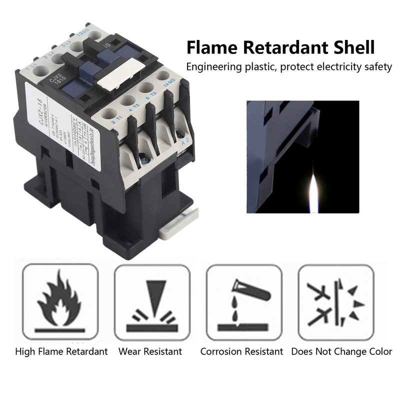 18A AC Contactor Normally Open High Sensitivity Strong Conductivity Flame