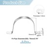 sourcing map 6Pcs Rigid Pipe Straps, 70mm(2.76") 201 Stainless Steel