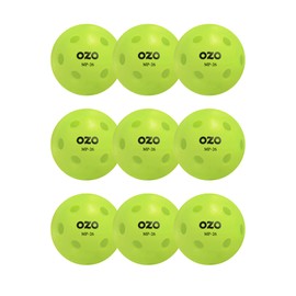 OZO Pickleball - Set of 9 Indoor Balls, 26 holes, Rotational Mould