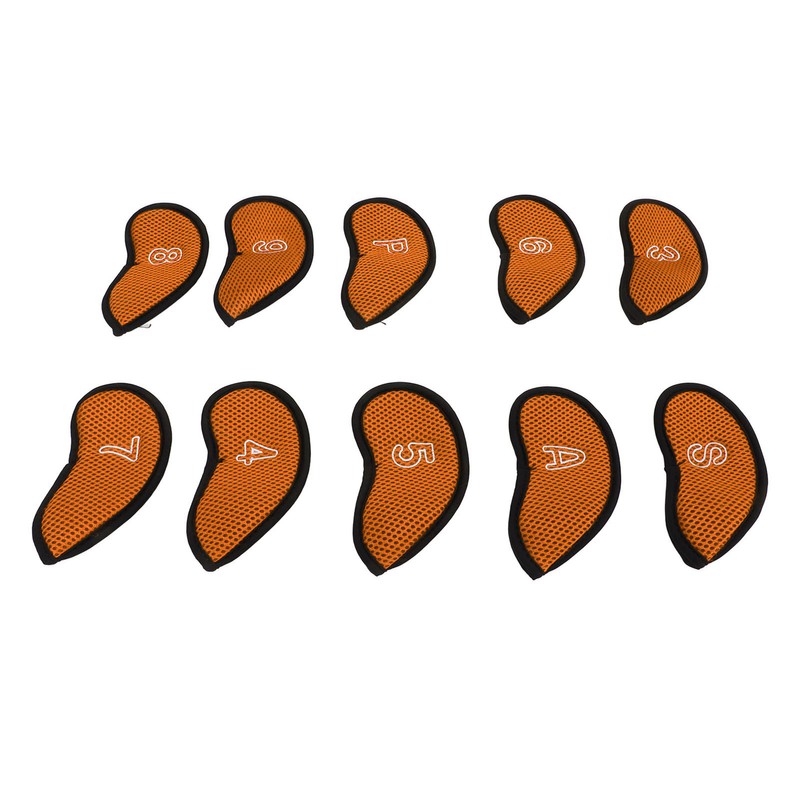 10pcs Golf Iron Covers Set with Numbers Waterproof Golf Head