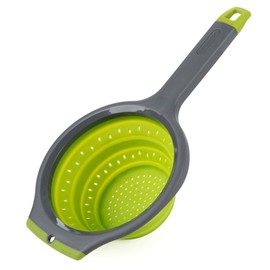 PREPWORKS Kitchen Tool Collapsible Strainer, 1.5 Quart, Green