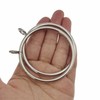 20PCS 55MM Silver Metal Curtain Ring with Eyelet and 20pcs