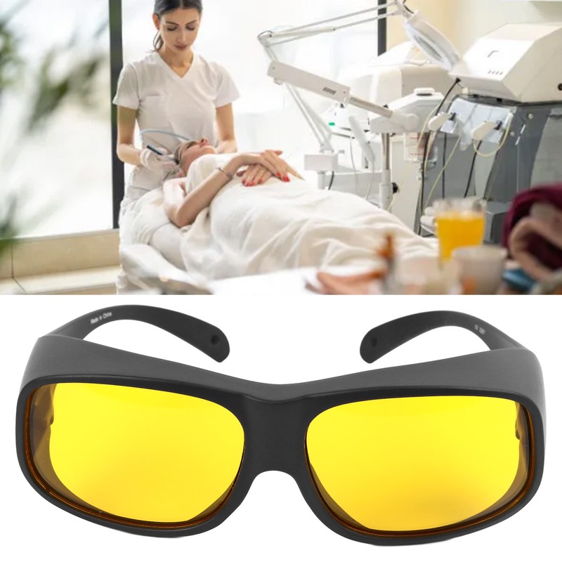 Blue Blocking Light Goggles 200 to 590nm Comfortable Black Frame