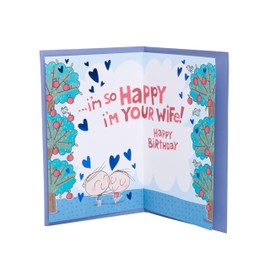 UK Greetings Birthday Card for Husband - Sweet Design with Badge